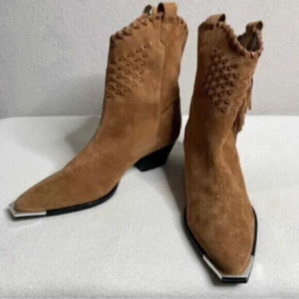 Schutz Alexxa Suede Ankle Boots